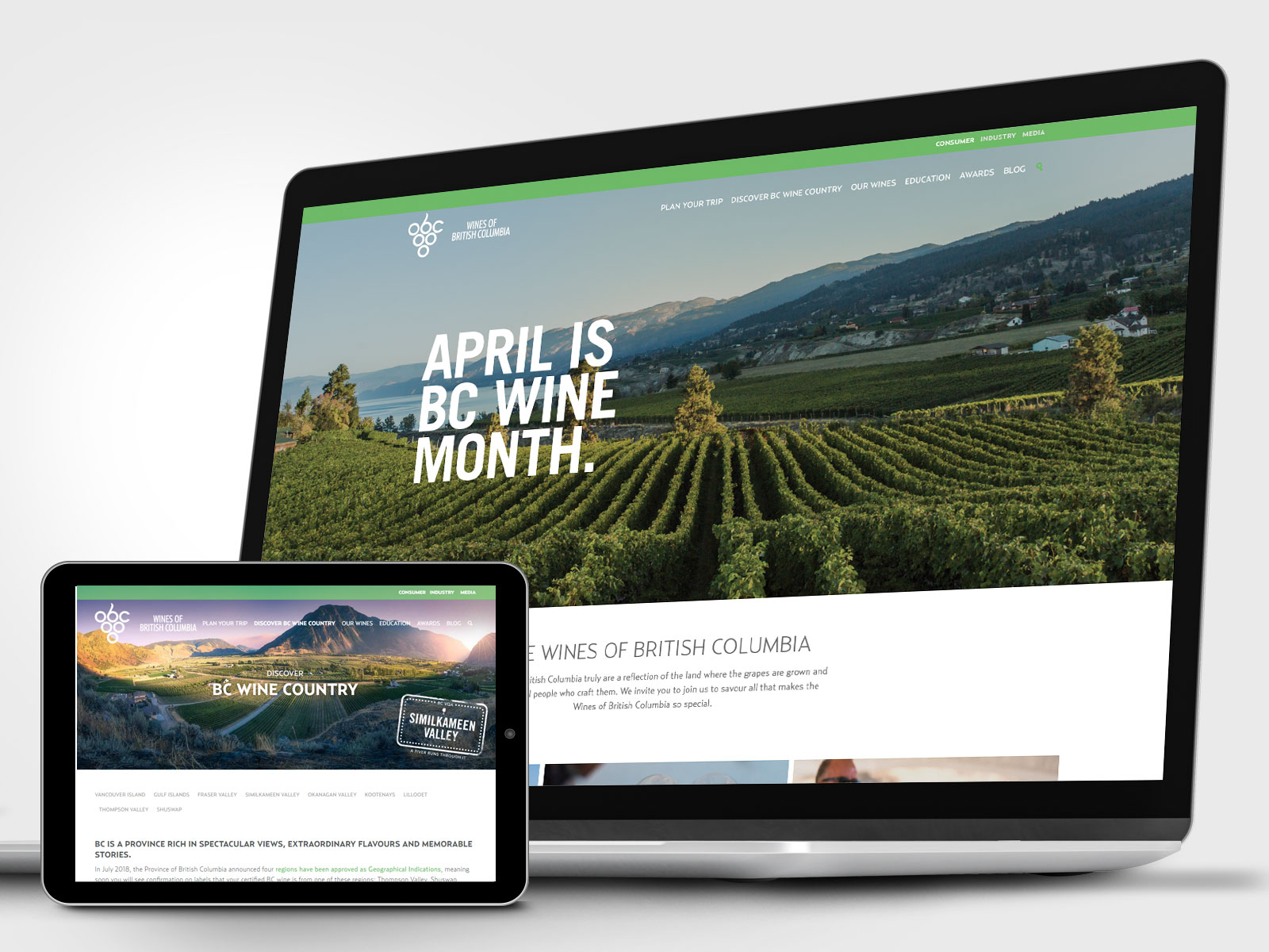 Wine Growers BC website